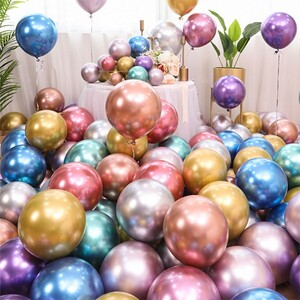 에이지리스에비뉴 라운드 파티 벌룬 펄풍선 이벤트 다양한색상 생일파티용 일반풍선 장식 도구