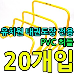 에이지리스에비뉴 KW 유아체육관 유치원 태권도장 전용 PVC 허들 20개입