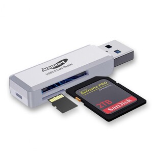 에이지리스에비뉴 [애니포트]USB 3.0 카드리더기 TF리더기 SD카드리더기 U30W