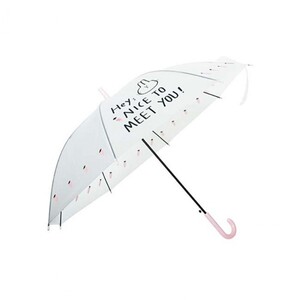 에이지리스에비뉴 롯데 반투명 디자인 EVA우산 1P 편의점 비닐 자동우산