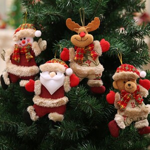 에이지리스에비뉴 크리스마스 트리장식 4종 인형 산타인형 눈사람인형 루돌프인형 크리스마스장식