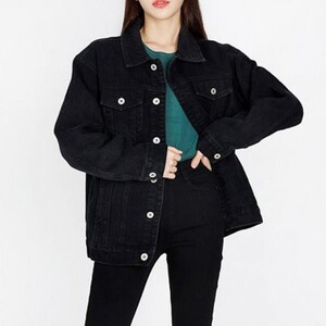 에이지리스에비뉴 JJM-NS97 기본 청자켓 진청 블랙 패션 여자 여성 봄 간절기 아우터 추천