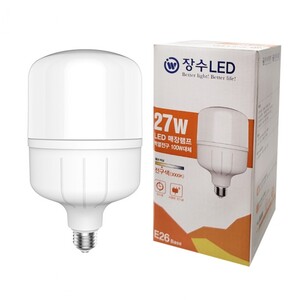 에이지리스에비뉴 장수램프 LED 원통 매장램프 공장등 E26 27W 전구색