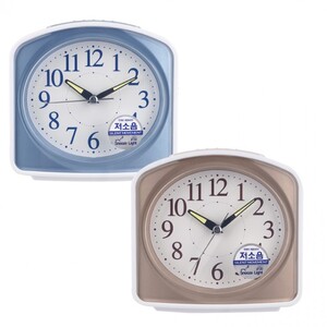 에이지리스에비뉴 저소음 알람 고광도 축광 탁상 시계 (색상랜덤) (021903)