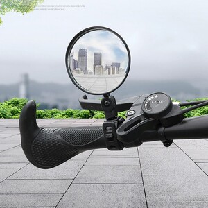 에이지리스에비뉴 자전거 오토바이 거울 조절형 원형 회전 백미러 KK528
