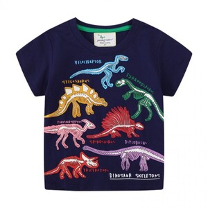에이지리스에비뉴 야광 공룡 반팔 티셔츠