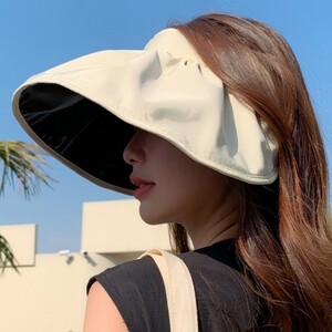 에이지리스에비뉴 여자썬캡 UV차단모자 햇빛가리개 나들이 썬캡 모자