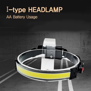 에이지리스에비뉴 1자라인 강력 LED 헤드밴드형 건전지타입 헤드램프
