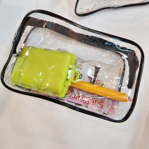 휴대용 여행용 PVC 화장품 투명 가방 샤워용품 파우치