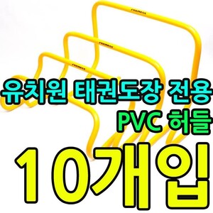 에이지리스에비뉴 KW 유아체육관 유치원 태권도장 전용 PVC 허들 10개입