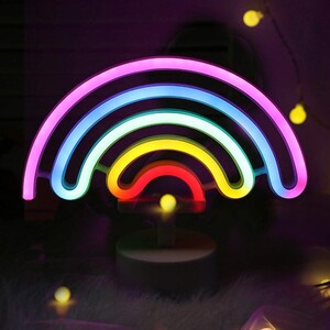 에이지리스에비뉴 건전지형 캠핑 LED 네온사인 네온등 무드등 파티조명