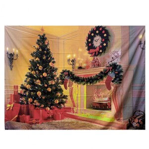 에이지리스에비뉴 크리스마스벽화현수막(리스트리)특대형200x150 파티