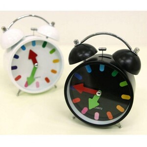 에이지리스에비뉴 핑크풋 큰바늘 탁상시계 책상시계 알람시계