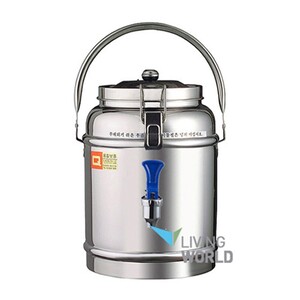 에이지리스에비뉴 리빙월드 보온보냉물통 6L /업소용스텐물통 (물끓이기x)