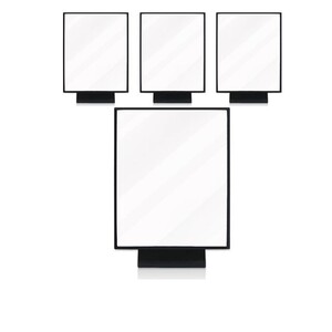 에이지리스에비뉴 DA 블랙사각탁상경(탁상거울)대 X 4개입