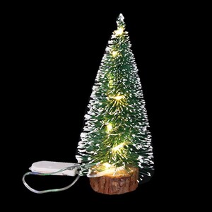 에이지리스에비뉴 LED 전구 크리스마스 미니 트리 나무 8X20cm 오브제