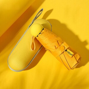 에이지리스에비뉴 초미니 5단 자외선 UV차단 양산겸 우산 (옐로우)