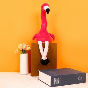 에이지리스에비뉴 말따라하는 말하는 홍학 플라밍고 인형 소리나는 장난감 특이한 웃긴 선물