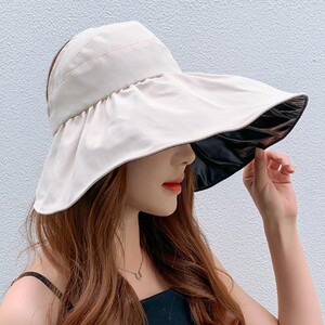 루디번니  햇 바캉스 돌돌이 여름 썬캡 비치 모자 세련된 여름휴가 밀짚모자 자외선 차단 여
