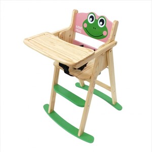 루디번니  [베이비캠프]개구리 캐릭터 접이식 유아용 식탁의자